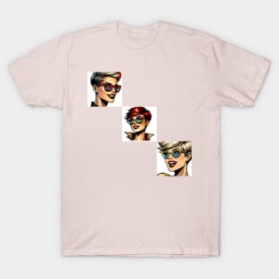 Volti di Donna 9 | Female faces 9 T-Shirt